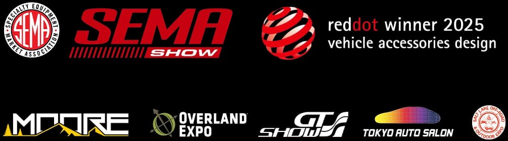 Reconocimientos de Novsight: SEMA Show, Red Dot Winner 2025, Moore, Overland Expo, GT Show, Tokyo Auto Salon y Salt Lake Offroad Expo